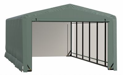 ShelterLogic Sheltertube Wind and Snow-Load Rated Garage, 12 x 23 x 8 Green