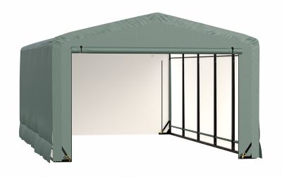 ShelterLogic Sheltertube Wind and Snow-Load Rated Garage, 12 x 27 x 8 Green