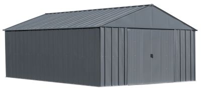 Arrow Classic Metal Shed, 12 x 17, Charcoal