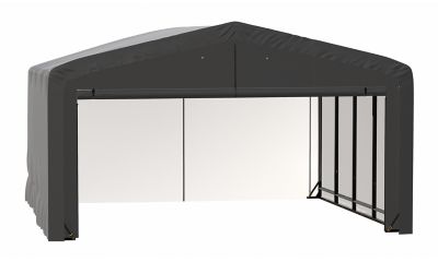 ShelterLogic Sheltertube Wind and Snow-Load Rated Garage, 20 x 18 x 12 Gray