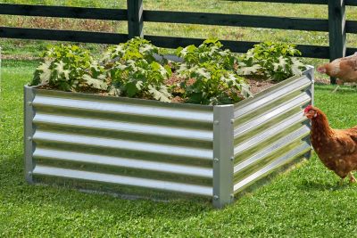 Image showing  Growit Steel Raised Bed Garden, 36 in. x 36 in. x 17 in.