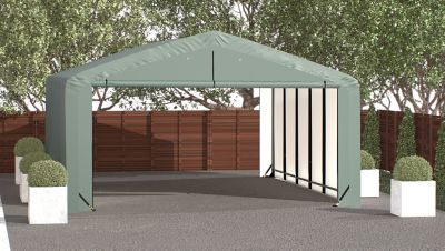Image showing  Sheltertube Wind and Snow-Load Rated Garage, 20 x 27 x 10 Green