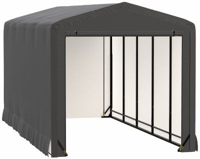 ShelterLogic Sheltertube Wind and Snow-Load Rated Garage, 10 x 23 x 10 Gray