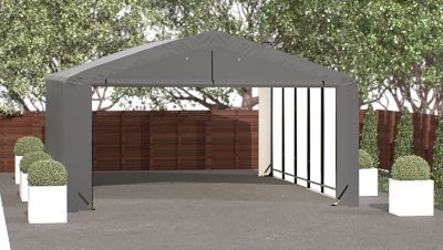 Image showing  Sheltertube Wind and Snow-Load Rated Garage, 20 x 27 x 10 Gray