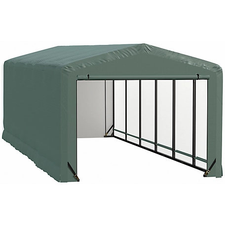 ShelterLogic Sheltertube Wind and Snow-Load Rated Garage, 10 x 27 x 8 Green