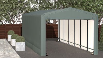 Image showing  10 ft. x 27 ft. x 8 ft. Sheltertube Wind and Snow-Load Rated Garage, Green
