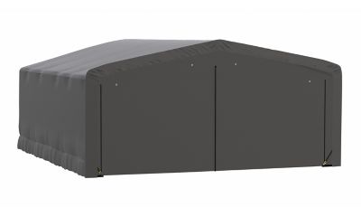 Image showing 7 th ShelterLogic Sheltertube Wind and Snow-Load Rated Garage, 20 x 23 x 10 Gray
