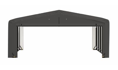 Image showing 9 th ShelterLogic Sheltertube Wind and Snow-Load Rated Garage, 20 x 23 x 10 Gray