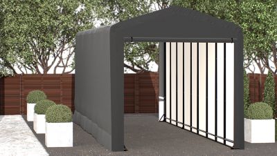 Image showing  Sheltertube Wind and Snow-Load Rated Garage, 14 x40 x 16 Gray