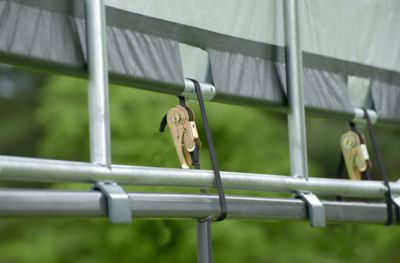 Image showing  10 x 10ft. Corral Shelter Livestock Shade, Powder Coated Green