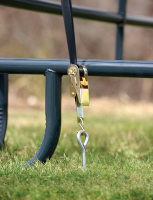 Image showing 5 th ShelterLogic 10 x 10ft. Corral Shelter Livestock Shade, Powder Coated Green