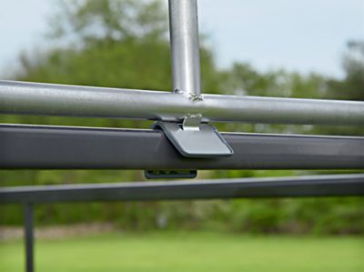 Image showing 8 th ShelterLogic 10 x 10ft. Corral Shelter Livestock Shade, Powder Coated Green