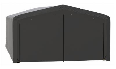 Image showing 7 th ShelterLogic Sheltertube Wind and Snow-Load Rated Garage, 20 x 32 x 12 Gray