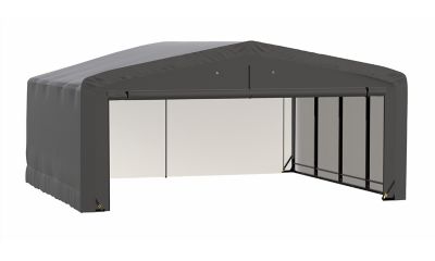 ShelterLogic Sheltertube Wind and Snow-Load Rated Garage, 20 x 18 x 10 Gray