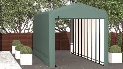 Image showing  Sheltertube Wind and Snow-Load Rated Garage, 14 x40 x 16 Green