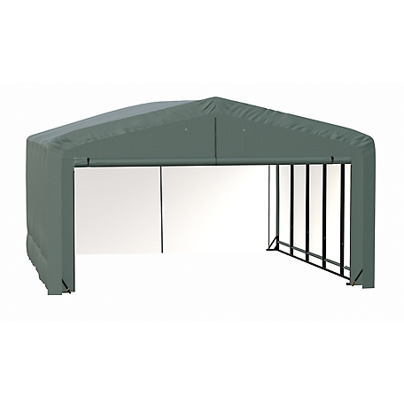 ShelterLogic Sheltertube Wind and Snow-Load Rated Garage, 20 x 23 x 12 Green