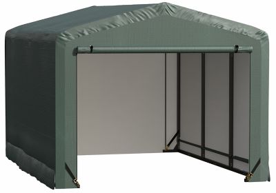 ShelterLogic Sheltertube Wind and Snow-Load Rated Garage, 10 x 14 x 8 Green