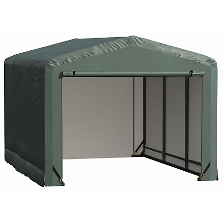 ShelterLogic Sheltertube Wind and Snow-Load Rated Garage, 10 x 14 x 8 Green