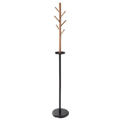 Honey-Can-Do Freestanding Coat Rack with Tree Design & Accessory Tray, Black/Brown This coat rack is easy to move around yet performs very well with proper stability and performance