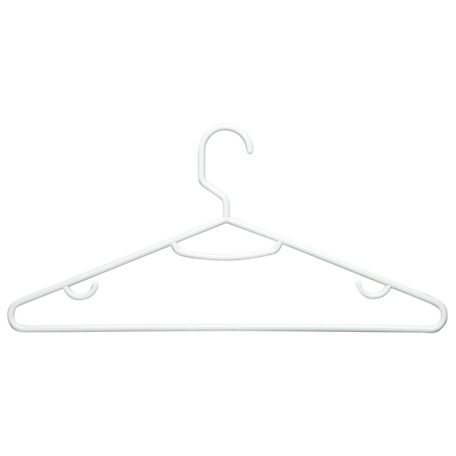 Honey-Can-Do 60 Pack Plastic Hangers, White, HNG-09050