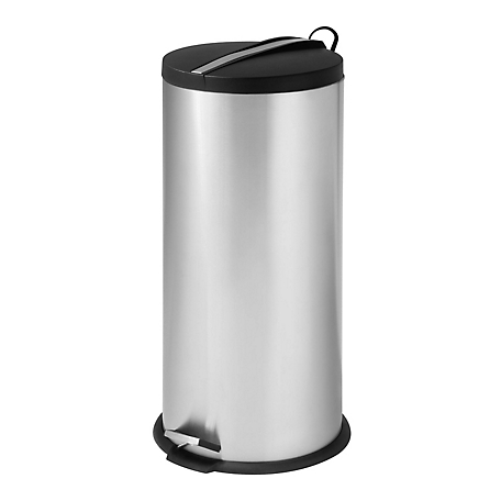 Honey-Can-Do 30L Round Step Can with Bucket, TRS-09075