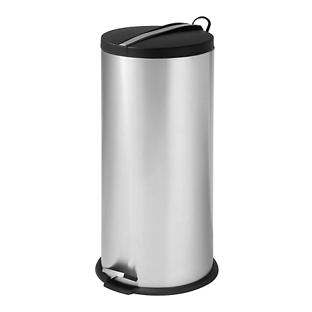Honey-Can-Do 30L Round Step Can with Bucket, TRS-09075