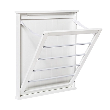 Honey-Can-Do Over-The-Door Or Wall-Mount Drying Rack, White, DRY-04446