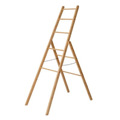 Honey-Can-Do Bamboo Clothes Drying Ladder Rack, DRY-09387