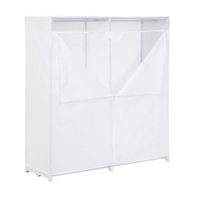 Honey-Can-Do Freestanding Storage Closet with Cover, White