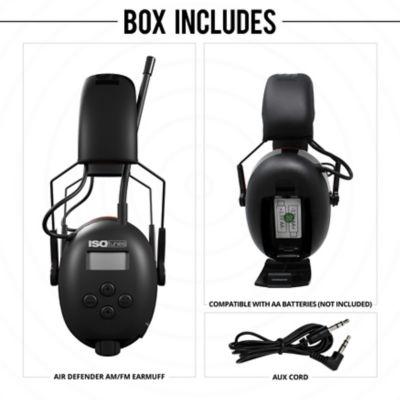 Image showing 5 th ISOtunes AIR DEFENDER AM/FM Earmuff, 24 dB NRR, IT-91