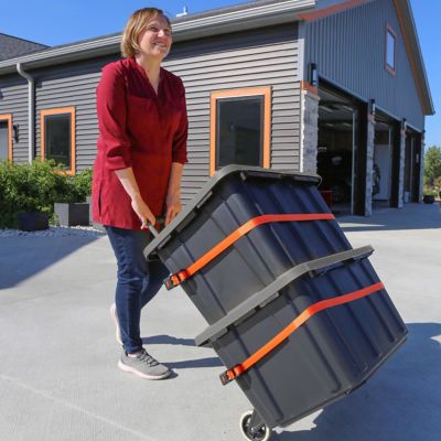 Image showing  1 in. x 12 ft. Light-Duty Ratchet Tie-Down Straps, 1,500 lb. Break Strength, 4 pk.