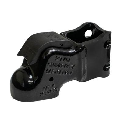 Demco 10K Black 2 in. Channel Mount Ez Latch Composite Handle Cast Coupler, 2 Bolt On