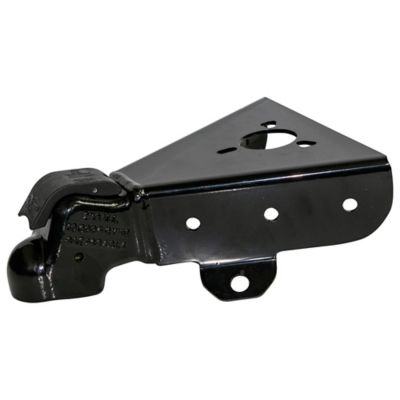 Demco 2 in. 50-Degree A-Frame EZ Latch Composite Handle Bolt-On Cast Coupler with Chain Anchor, 10,000 lb., Black