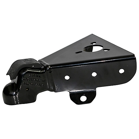 Demco 10K Black 2 in. 50 A-Frame Ez Latch Composite Handle Bolt on Cast Coupler with Chain Anchor