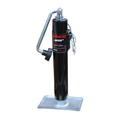 Demco 2,000 lb. Top Wind Pipe-Mount Trailer Jack