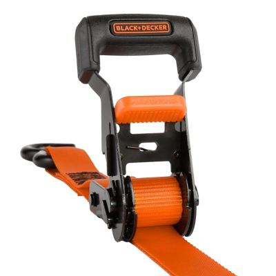 Image showing  1 in. x 10 ft. Medium-Duty Ratchet Tie-Down Straps, 2,500 lb. Break Strength, 4-Pack