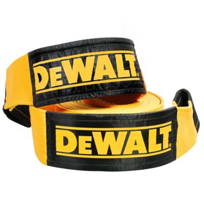 DeWALT 6 in. x 30 ft. Heavy-Duty Looped End Recovery Strap, 75,000 lb. Break Strength, DXBC75000