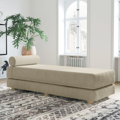 Image showing  Alon Daybed / Fold-Out Queen-Size Mattress , Ivory