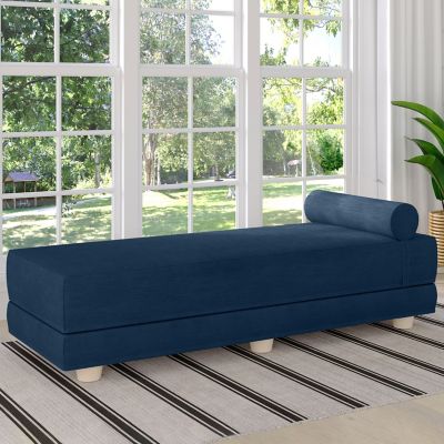Image showing  Alon Daybed / Fold-Out Queen-Size Mattress, Indigo