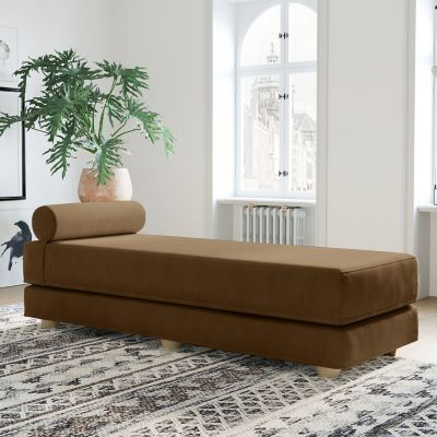 Image showing  Alon Daybed / Fold-Out Queen-Size Mattress, Coffee
