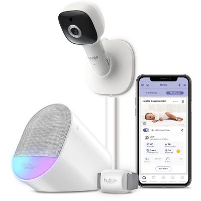 Hubble Connected Guardian Cam Smart Connected Wi-Fi Enabled Baby Movement Wearable Monitor, HCSGUARDIAN-CAM