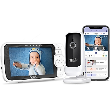 Hubble Connected Nursery Pal Link Premium Smart Wi-Fi Enabled Baby Monitor, HCSNPLP