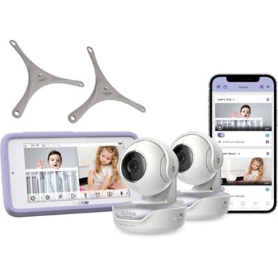Hubble Connected Nursery Pal Deluxe Twin Wireless, Wi-Fi Enabled Baby Monitor, HCTNPDL2
