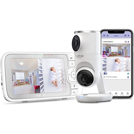 Hubble Connected Nursery Pal Dual Vision Smart Wi-Fi Enabled Baby Monitor with Parent Unit Viewer, HCTNPDVX