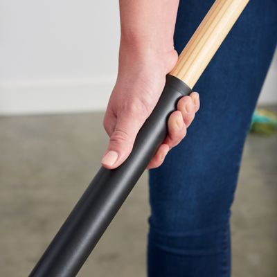 Image showing 9 th Harper 24 in. Indoor Hardwood/Steel Handle Push Broom for Pet Hair, Sand, Saw Dust and Wood Shavings
