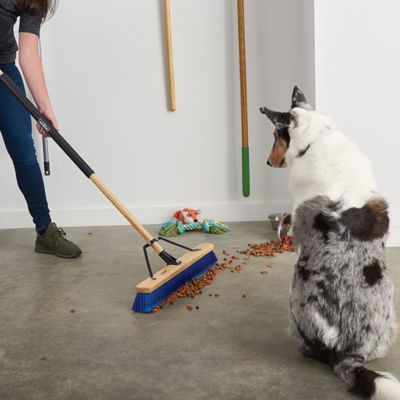 Image showing  24 in. All-Purpose Hardwood/Steel Handle Push Broom for Dust and Gravel