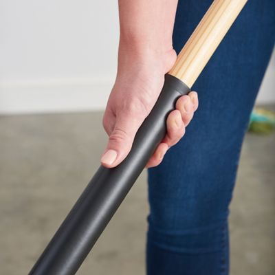 Image showing 9 th Harper 24 in. All-Purpose Hardwood/Steel Handle Push Broom for Dust and Gravel