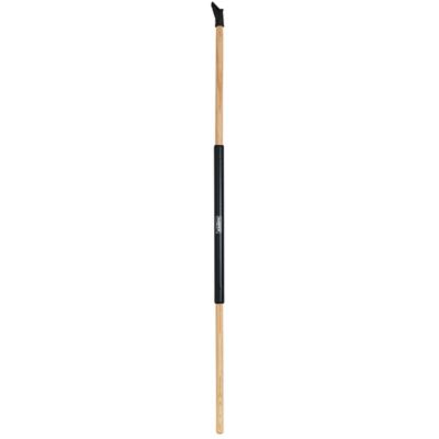 Image showing  24 in. Outdoor Hardwood/Steel Handle Push Broom for Dirt and Wet Grass