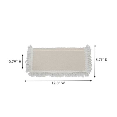 Image showing  Live.Love.Clean. 12.8 in. W Bamboo Hook and Loop Dust Mop Refill Pad