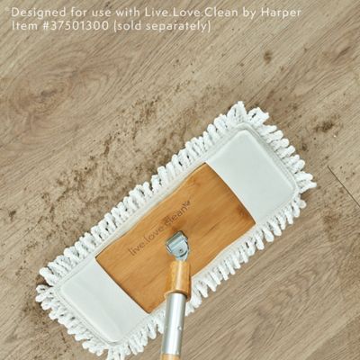 Image showing Harper Live.Love.Clean. 12.8 in. W Bamboo Wrap Around Dust Mop Refill Pad